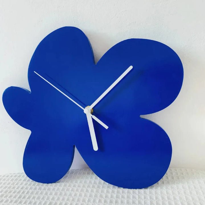 Stornfield | Small Geometric Blue Wall Clock