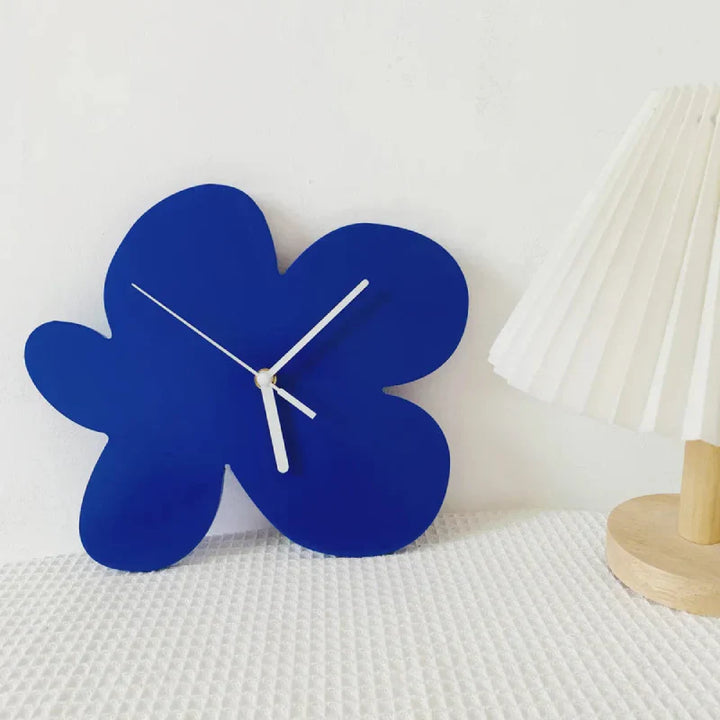 Stornfield | Small Geometric Blue Wall Clock