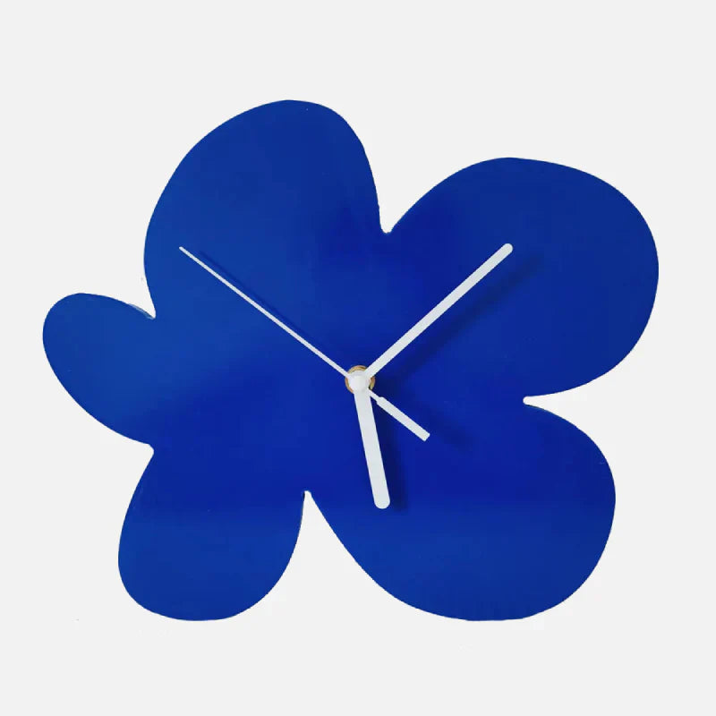 Stornfield | Small Geometric Blue Wall Clock