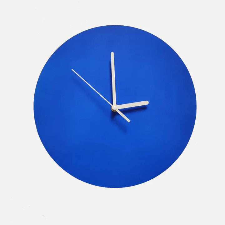Stornfield | Small Geometric Blue Wall Clock