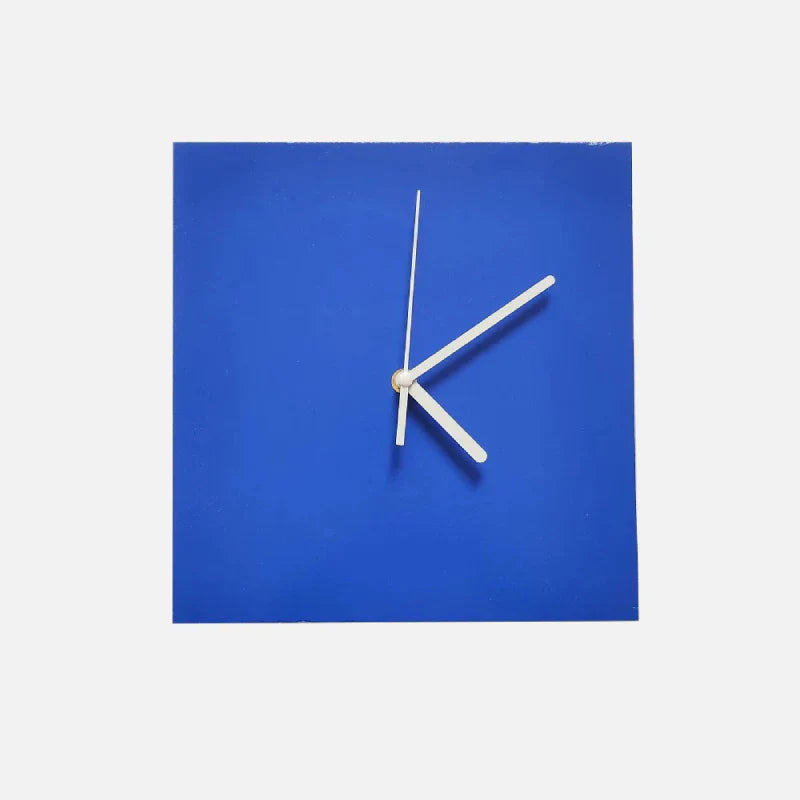 Stornfield | Small Geometric Blue Wall Clock