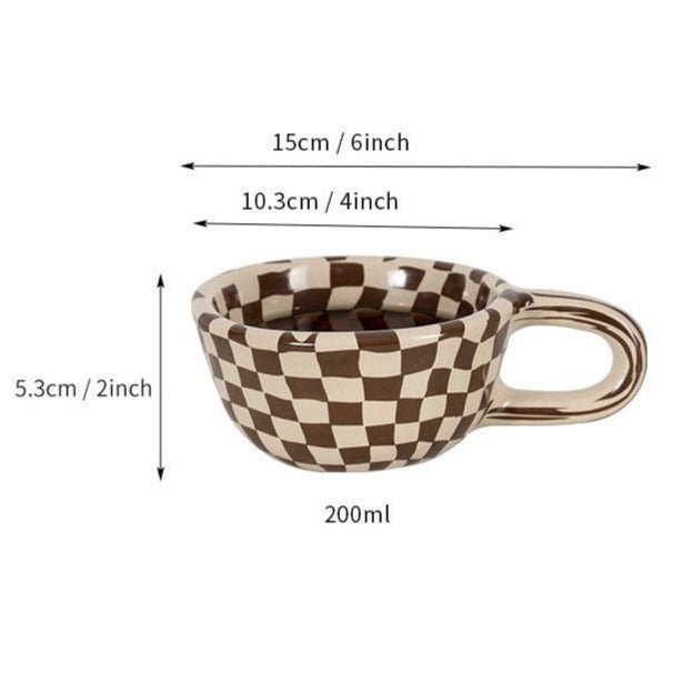 Stornfield | Irregular Check Ceramic Mug