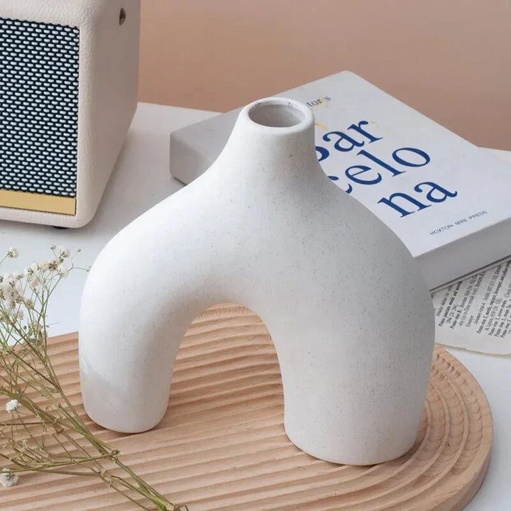 Irregular Minimalist Ceramic Vase Set for Modern Decor | Stornfield