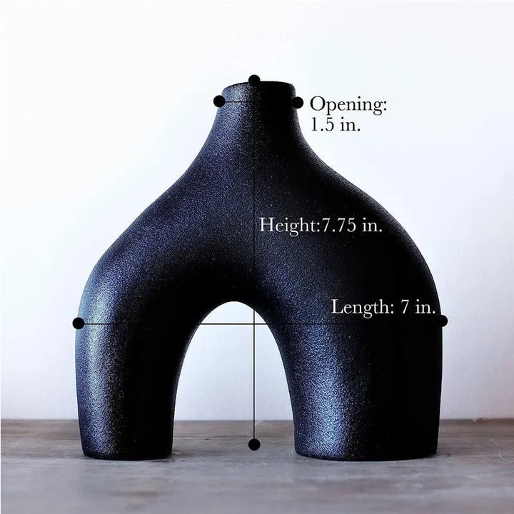 Irregular Minimalist Ceramic Vase Set for Modern Decor | Stornfield