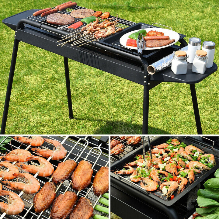 Height Adjustable Outdoor Barbecue Charcoal Grill Stove | Stornfield