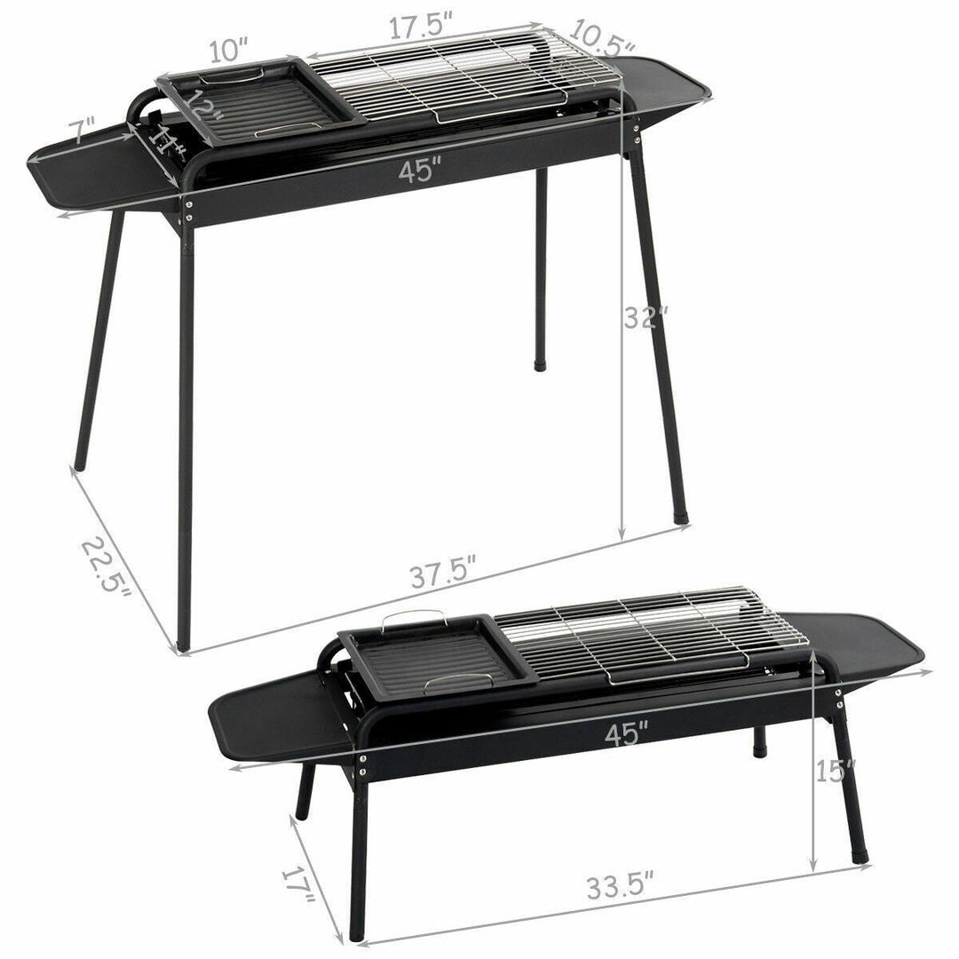 Height Adjustable Outdoor Barbecue Charcoal Grill Stove | Stornfield