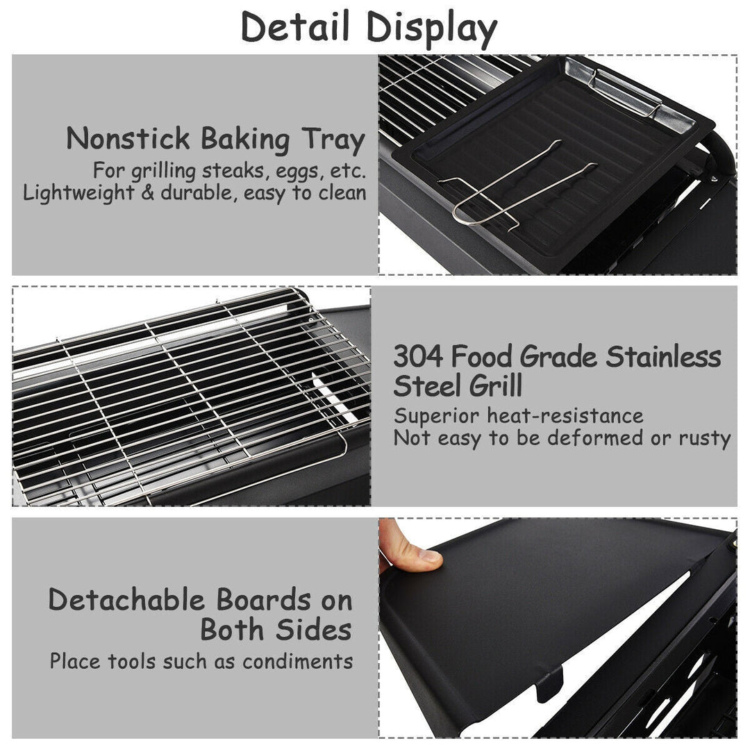 Height Adjustable Outdoor Barbecue Charcoal Grill Stove | Stornfield