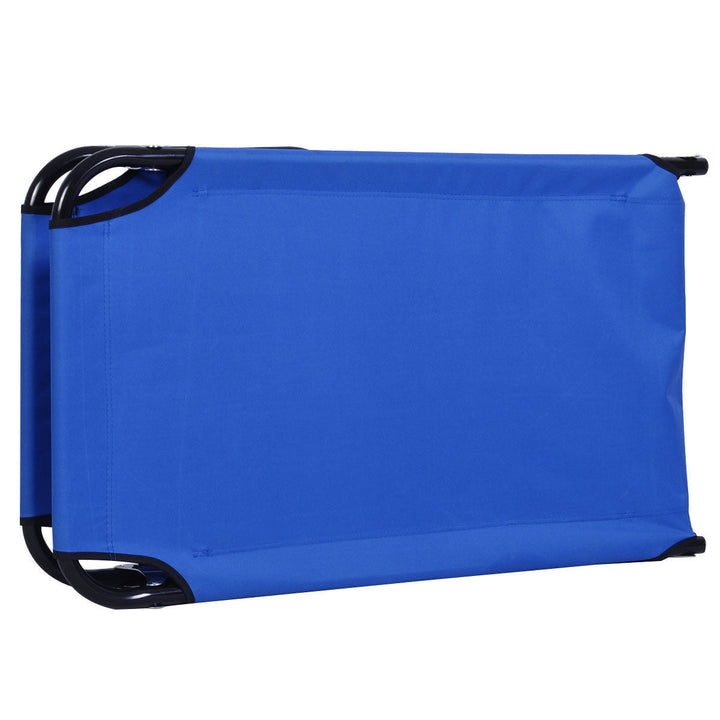 Outdoor Portable Blue Folding Camping Bed | Stornfield