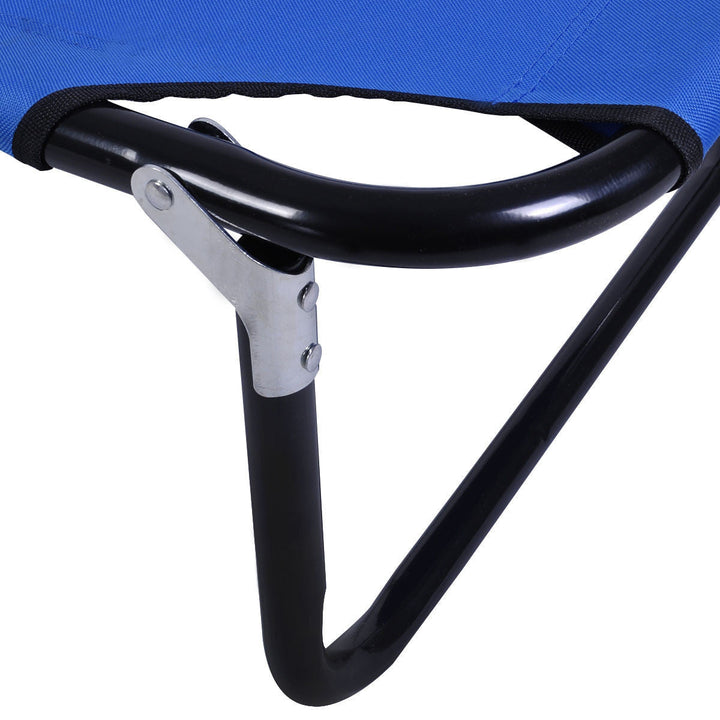 Outdoor Portable Blue Folding Camping Bed | Stornfield