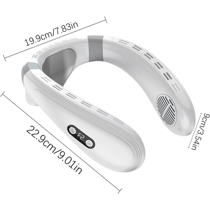 Dual-Cooling Neck Fan with 5200mAh Battery & Cooling Plate | Stornfield