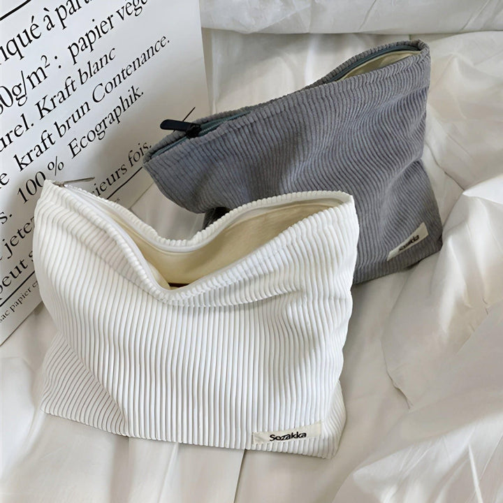 CorduroyGlam Bag - Cord Spacious Organizer Bag for Cosmetics | Stornfield
