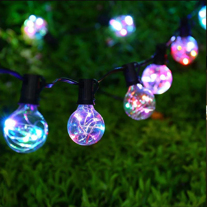 Stornfield | 35 FT G40 Outdoor LED String Lights Connectable Dimmable Waterproof Patio String Lights Decorative Lighting with Remote Control for Garden, Wedding, and Party Decorations