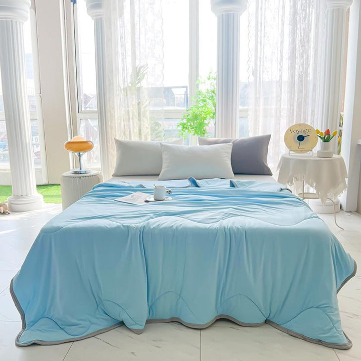 Cooling Ice Silk Summer Comforter machine washable | Stornfield