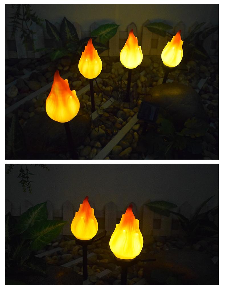 Stornfield | Solar Outdoor Lights with Flickering Flame, Outdoor Solar Lights, Waterproof LED Flame Torches, Solar Outdoor Lights for Camping Garden Landscape Patio Path Outdoor Decor