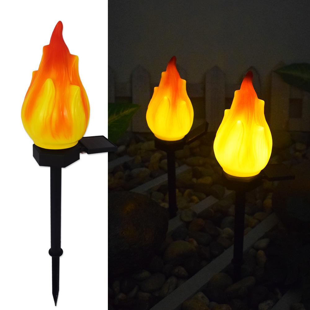 Stornfield | Solar Outdoor Lights with Flickering Flame, Outdoor Solar Lights, Waterproof LED Flame Torches, Solar Outdoor Lights for Camping Garden Landscape Patio Path Outdoor Decor