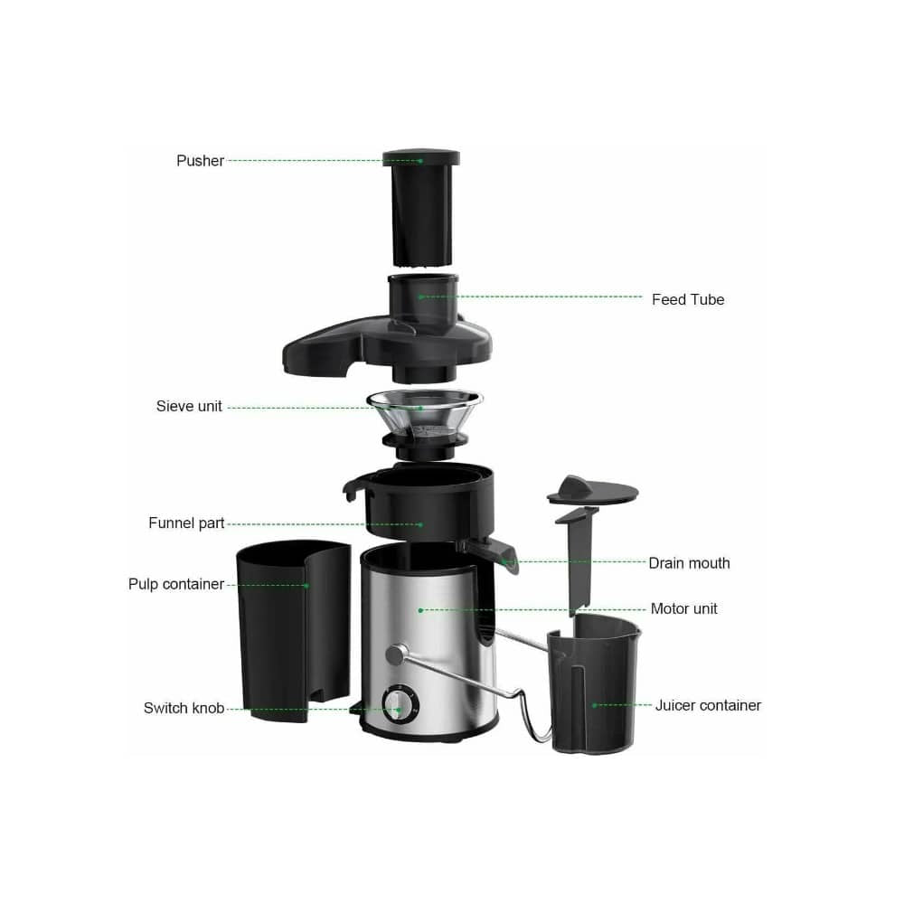Juicer with pitcher 800W (1.25 liter pulp container) | Stornfield