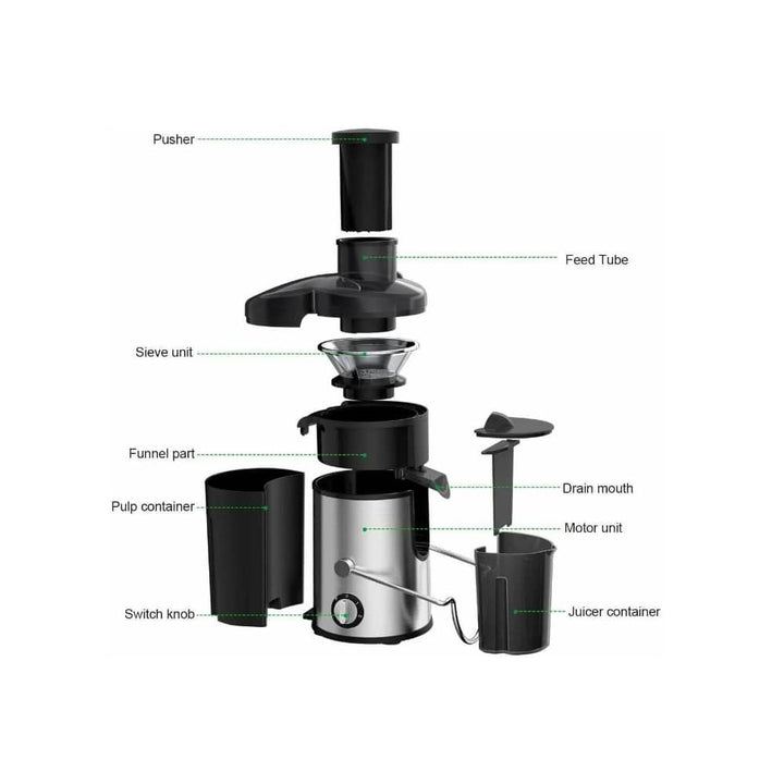 Juicer with pitcher 800W (1.25 liter pulp container) | Stornfield