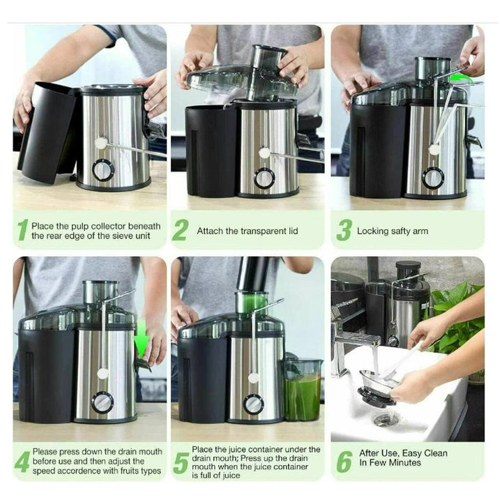 Juicer with pitcher 800W (1.25 liter pulp container) | Stornfield