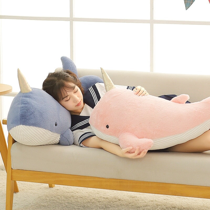 Stornfield | Giant Blue Pink Narwhal Plushies