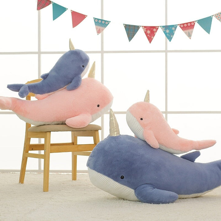 Stornfield | Giant Blue Pink Narwhal Plushies