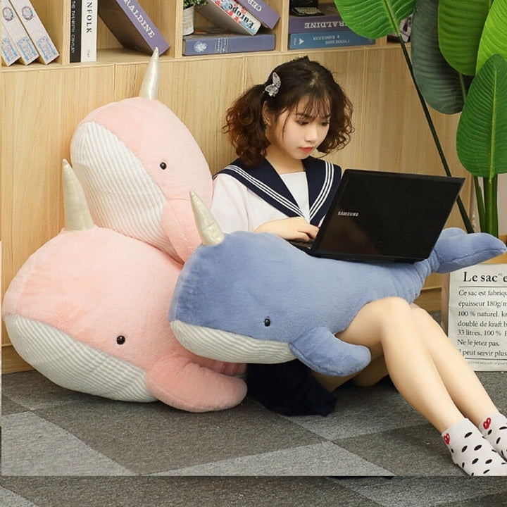 Stornfield | Giant Blue Pink Narwhal Plushies