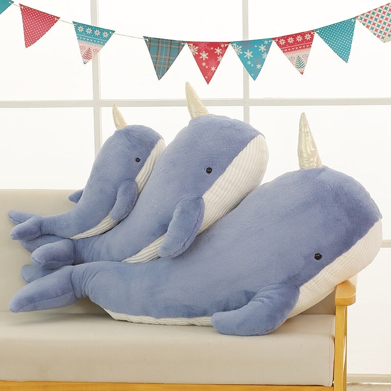 Stornfield | Giant Blue Pink Narwhal Plushies