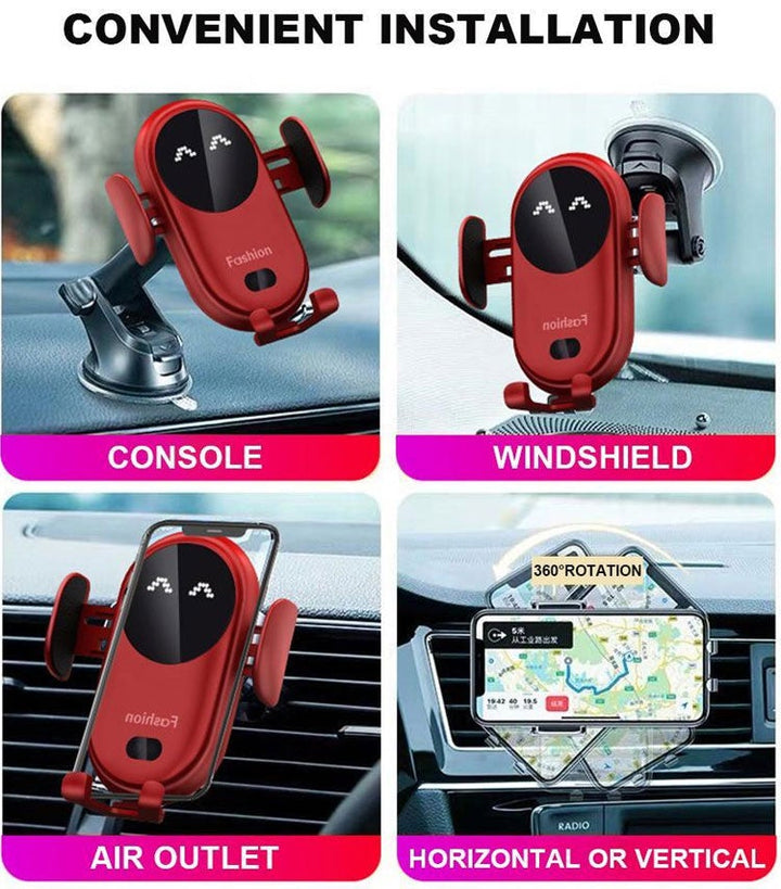 Smart Wireless Auto-Sensing Car Phone Holder Charger | Stornfield