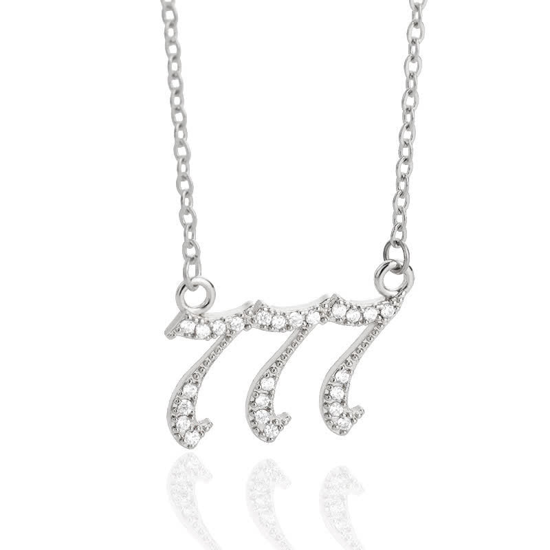 Stornfield | English Number Zircon Necklace – Seraphina