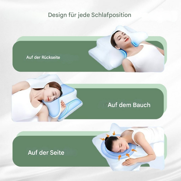 RelaxNek Ergonomic Memory Foam Pillow – Support for Neck and Back | Stornfield
