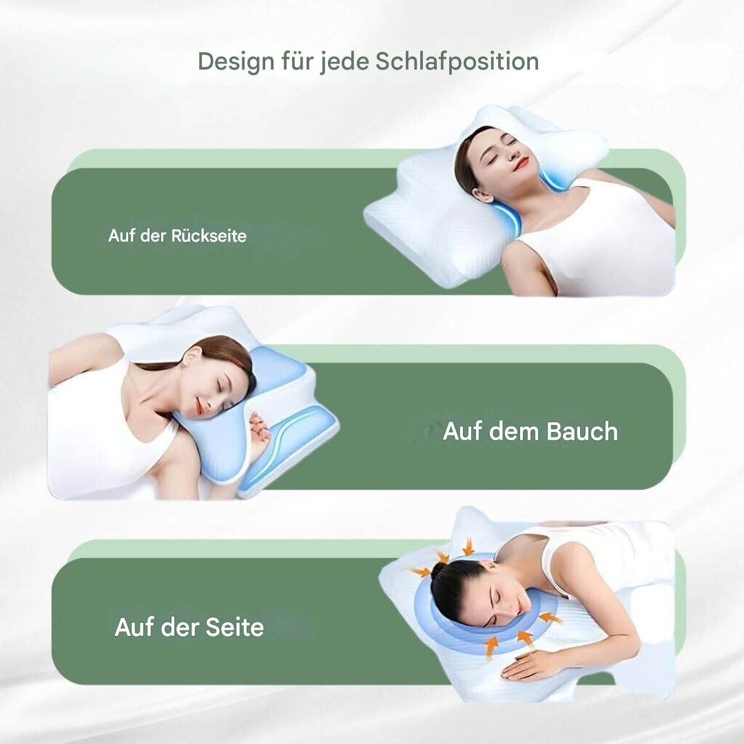 RelaxNeck Ergonomic Memory Foam Pillow – Support for Neck and Back | Stornfield