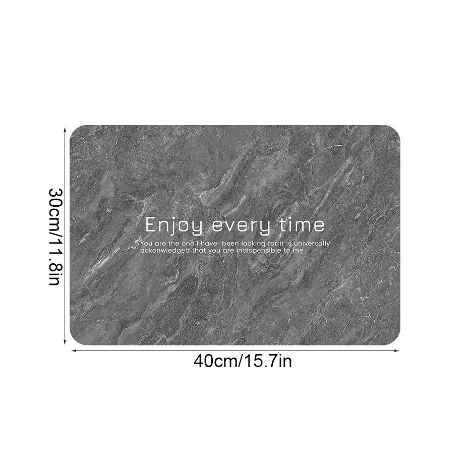 Kitchen Countertop Drainer Mat Slide Pad Water Absorbent Drying Mat | Stornfield