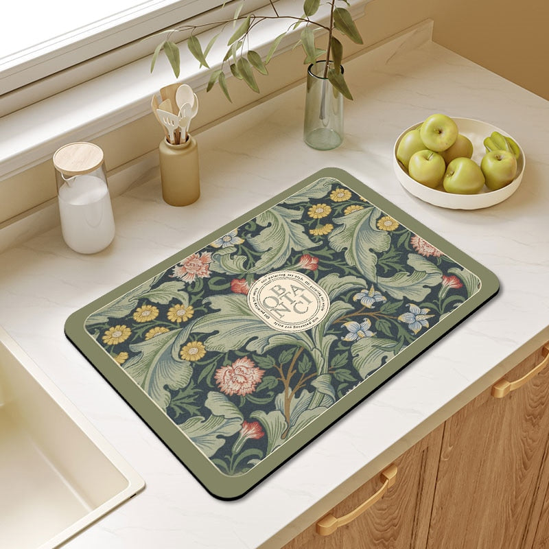 Kitchen Drain Pad Dish Drying Mat Rugs Non-slip Kitchen Sink Mat | Stornfield