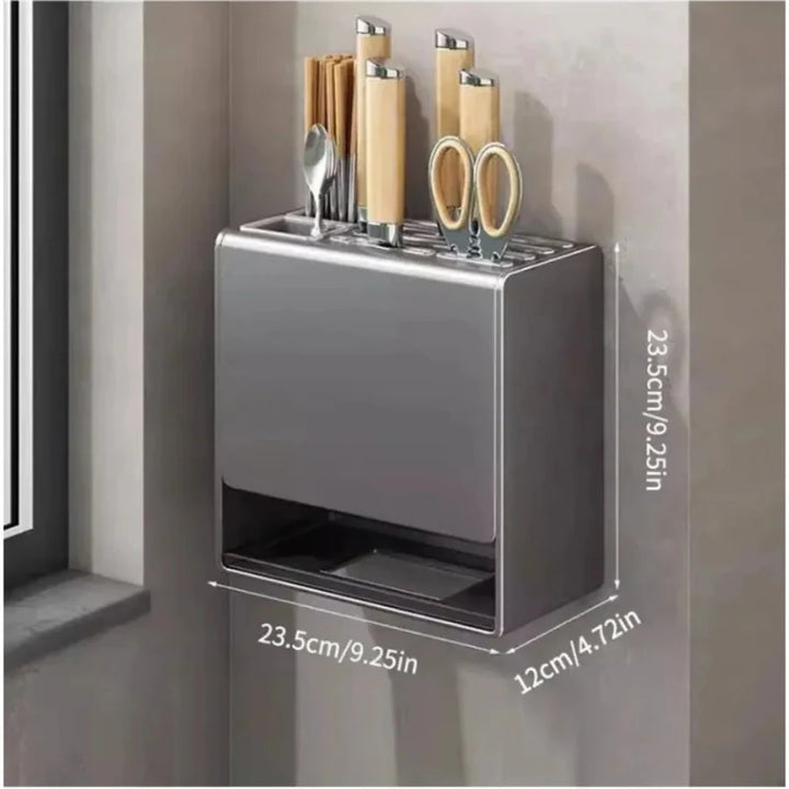Kitchen Knife Holder Multifunctional No-Drill Household Storage Rack | Stornfield