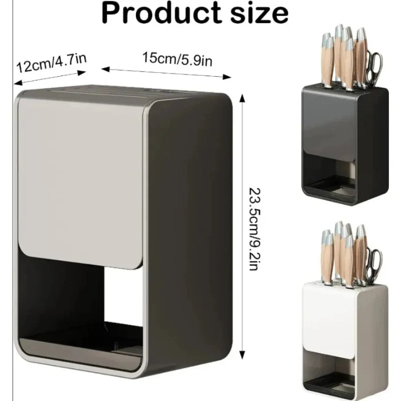 Kitchen Knife Holder Multifunctional No-Drill Household Storage Rack | Stornfield