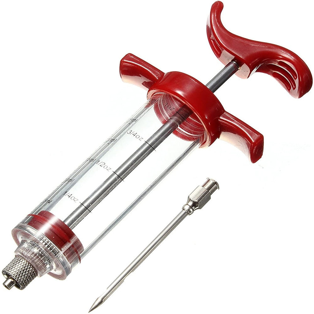 Kitchen Syringe Needle Meat Marinade Flavoring Syringe BBQ Injector | Stornfield