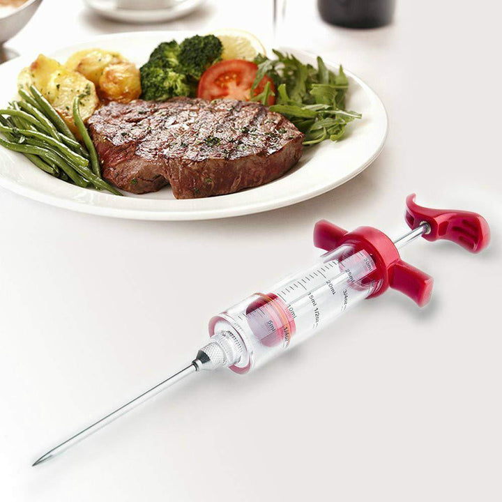 Kitchen Syringe Needle Meat Marinade Flavoring Syringe BBQ Injector | Stornfield