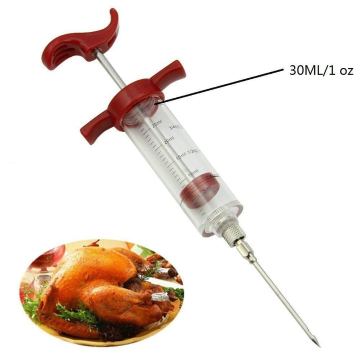 Kitchen Syringe Needle Meat Marinade Flavoring Syringe BBQ Injector | Stornfield