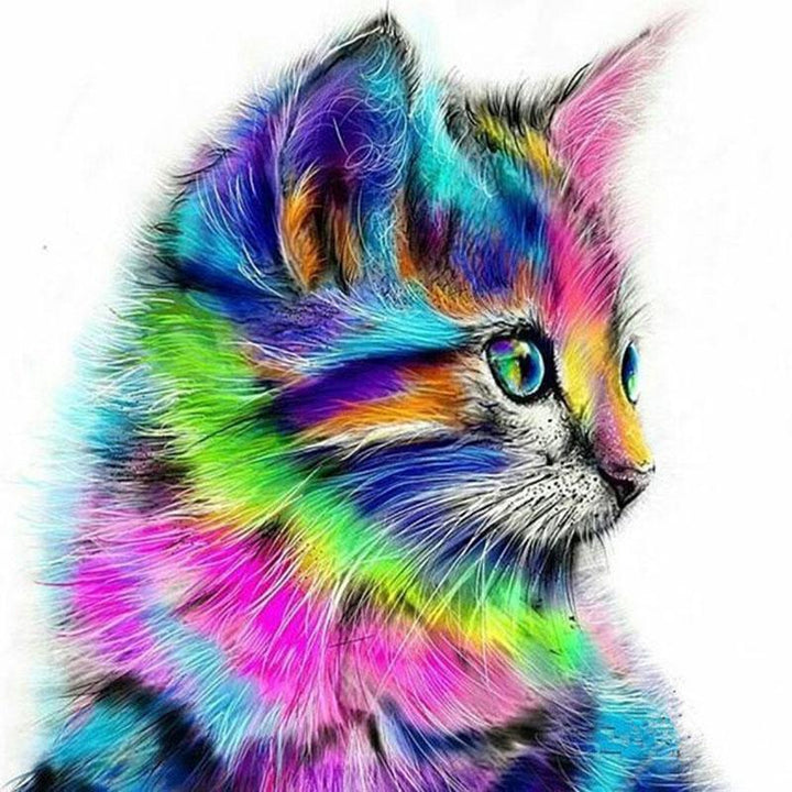 Rainbow Kitty - Van-Go Paint-by-Number Kit | Stornfield