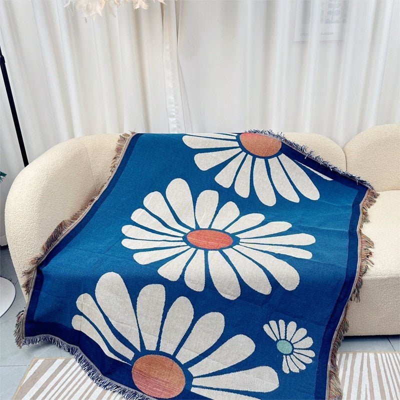 Knitted Jacquard Throw Blanket for Cozy Home Decor | Stornfield