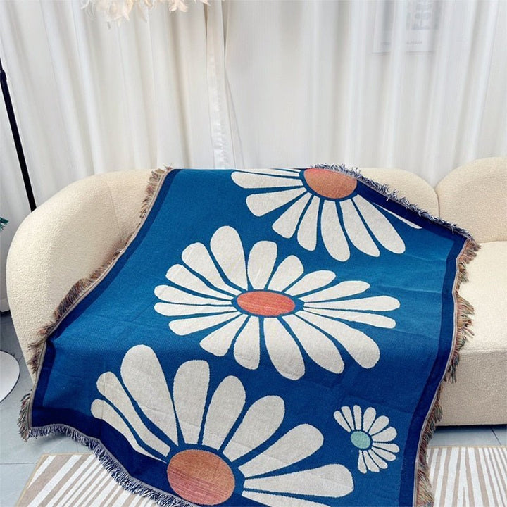 Knitted Jacquard Throw Blanket for Cozy Home Decor | Stornfield