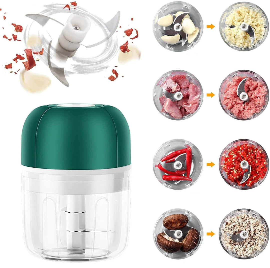 ChopEase Electric Garlic Press – USB rechargeaStornfielde – Compact & Powerful – 250ml | Stornfield