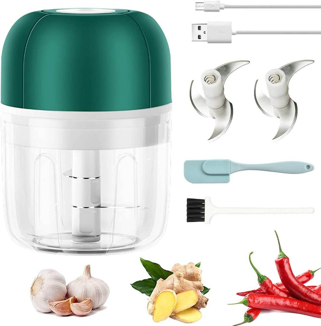 ChopEase Electric Garlic Press – USB Rechargeable – Compact & Powerful – 250ml | Stornfield