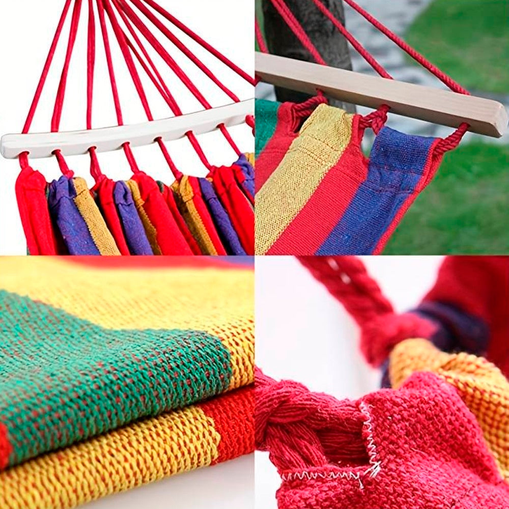 Hammock - by Camping Hammock (red striped) | Stornfield