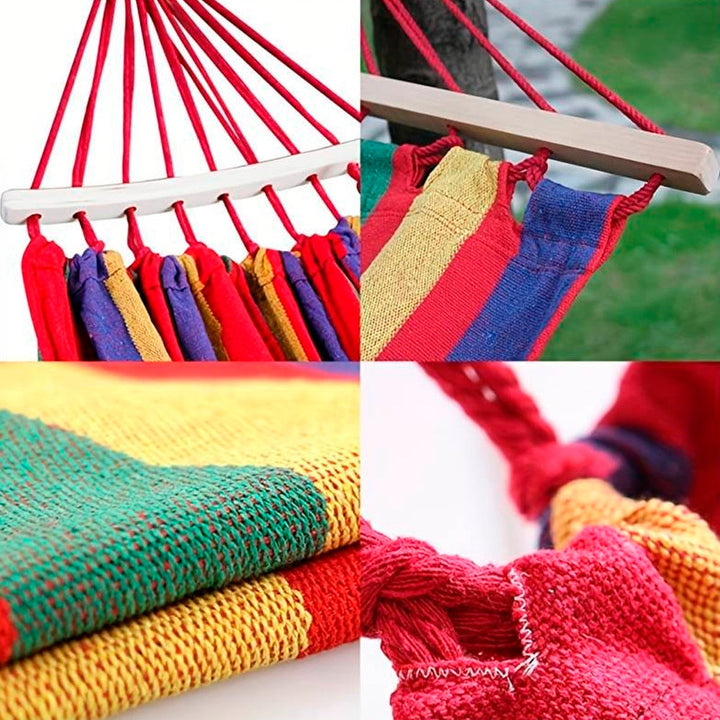Hammock - by Camping Hammock (red striped) | Stornfield