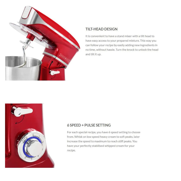 Royalty Line Kitchen Machine 1,900 W 6.5 Liter (Mixer) | Stornfield