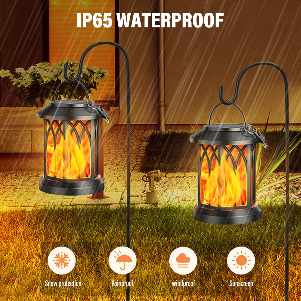 Stornfield | FlameGlow™ - Hanging Solar Flame Lantern (2 Pack)