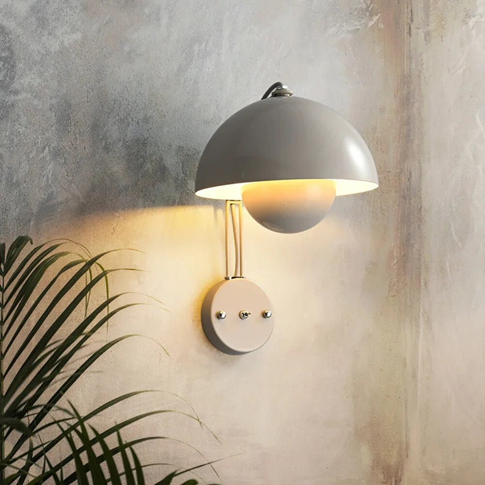 Stornfield | Frendorf - Charming Mushroom Wall Lamp for a Cozy and Elegant Glow