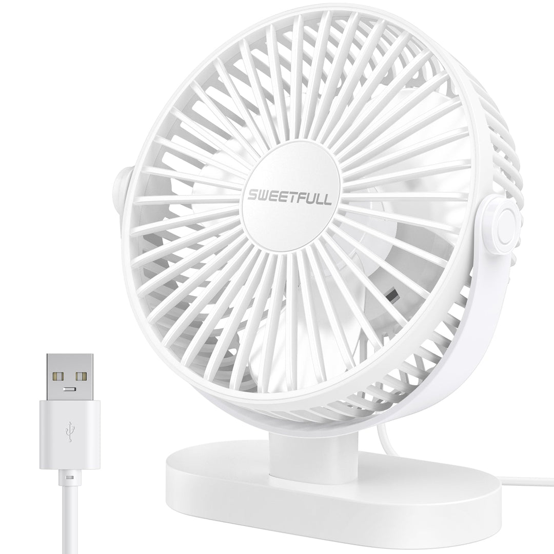6.5 Inch USB Small Desk Fan for Home Office Car Outdoor Travel | Stornfield