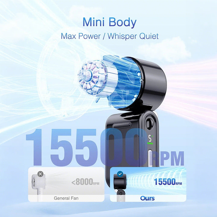 Foldable Handheld Turbo Mini Portable Fan | Stornfield