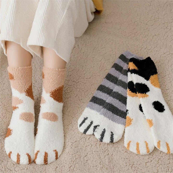 Stornfield | Fluffy Fuzzy Cat Claw Socks